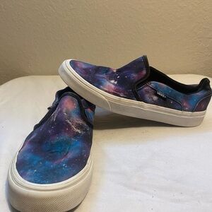Vans Cosmic Print Slip-On Shoes Size 8women, 6.5 men
